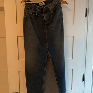 Agolde long Jean skirt